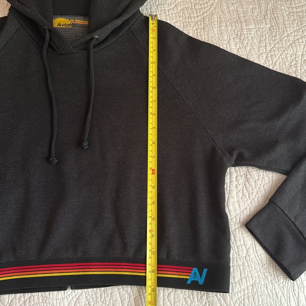 Aviator Nation Logo Striped Pullover Size L - Picture 10 of 14